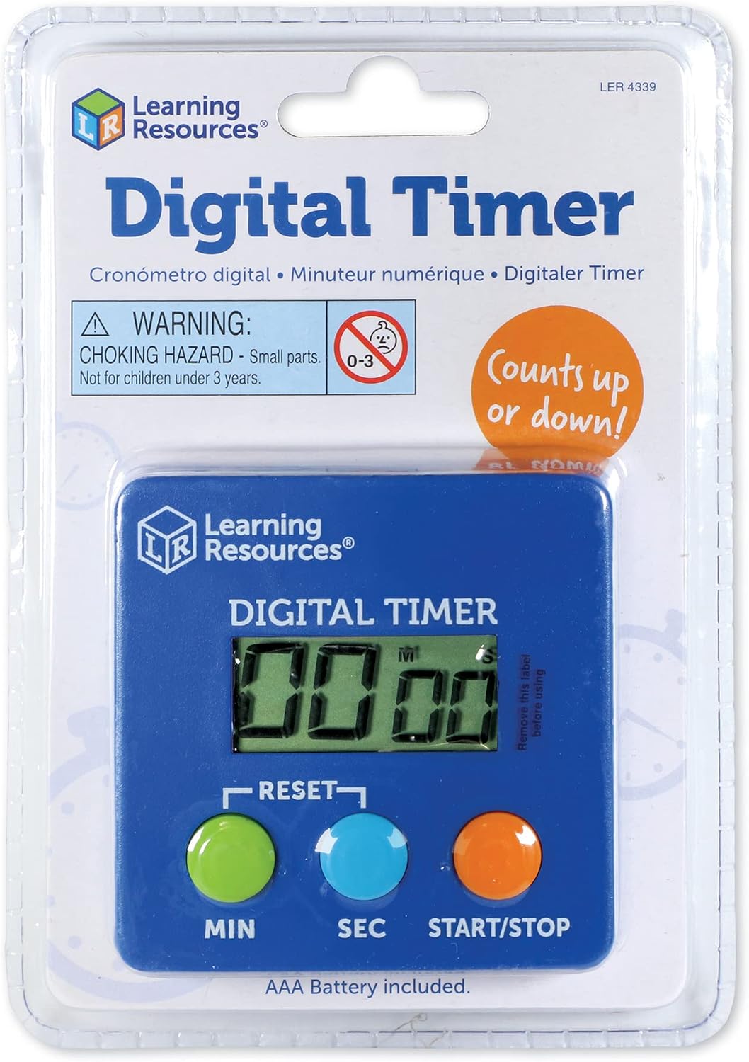 Learning Resources Digital Timer | Visual Timer for Kids, Digital Timers for Classroom, Kids Stopwatch, Magnetic Timers, Teacher Must Haves