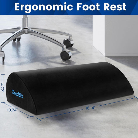 Foot Rest for Under Desk at Work, Foot Stool for Office, Footrest, Black