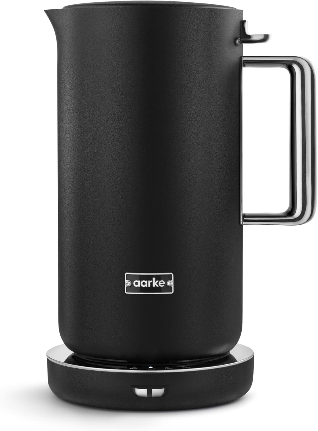 Aarke Kettle - Electric Water Boiler, 1.2L (40oz), Stainless Steel | Temperature Control, Non-Drip Spout, Double-Wall Construction, Dry Boil Protection, Heat-Safe Handle, LED Cool-Down Indicator
