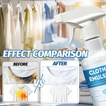 JAOJAO Clothing Emulsifier Stain Remover Spray 300g | For Grease-Prone Kitchen Uniforms, Work Clothes and Daily Washable Laundry Spots