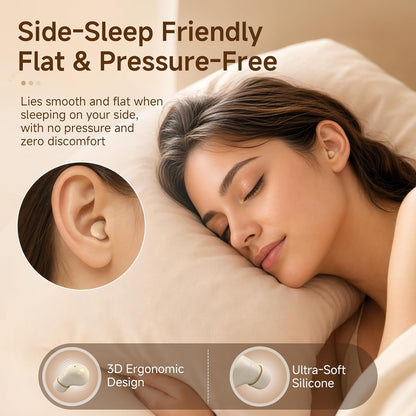 Discreet Invisible Mini Earbuds Wireless Bluetooth Micro Hidden Sleep Tiny Small Earbuds for Sleeping Ear Buds for Small Ears Spy Earpiece Hidden Mini Invisible Headphones for Work Orange