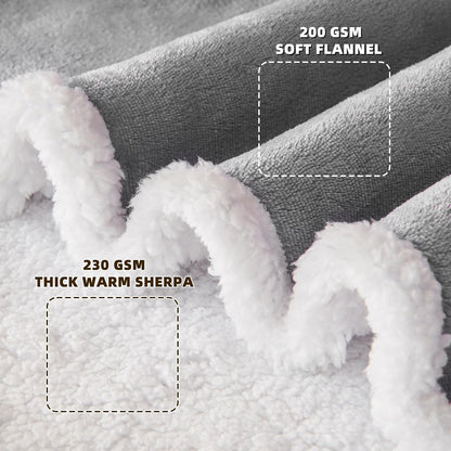 IFNOW Sherpa Wearable Blanket with Sleeves, Oversized Snuggle Robe, Purple | 430GSM Thick, 55x69", Big Pocket, TV Blanket,Fall Winter Dorm Essentials or Office, Christmas Birthday Gifts for Women Men