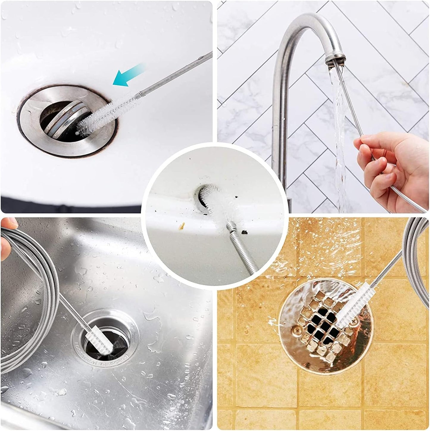 Long Wire Brush sunroof Drain Cleaning Tool for car and Fridge 60-inch X 2/5 inch