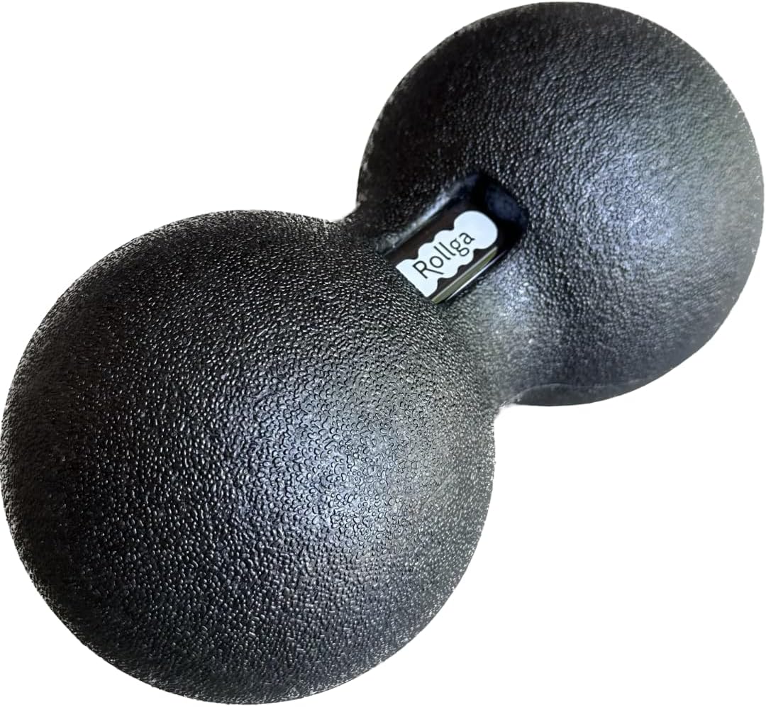 Peanut - The Better Peanut Ball Roller for Deep Tissue Massage, Mobility, Physical Therapy, Double Lacrosse Ball Massage, Back Pain, Myofascial Release, Muscle Knots, Suboccipital, & Acupoint