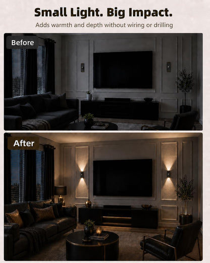 EZVALO Motion Sensor Wall Light with Remote Control, Rechargeable Wall Sconce, 3 Color Temps, Dimmable, Magnetic, LED Indoor Wireless Wall Lamp, 4000mAh, for Hallway, Stair, Entryway, Renters