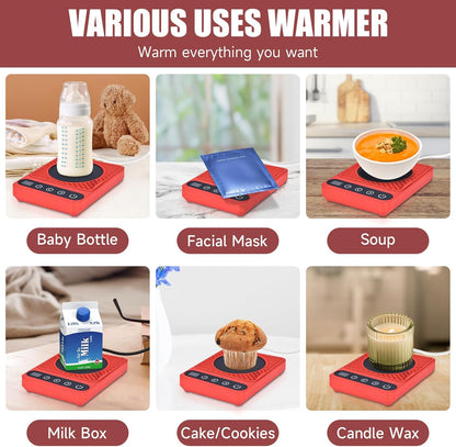Mug Warmer - Electric Coffee Mug Warmer with Timer,Coffee Cup Warmer for Desk Auto Shut Off,Smart 6-Temperature Control, Coffee Accessories for Coffee Lovers, White | Coffee Cup Warmer for Desk Auto Shut Off,Smart 6-Temperature Control, Coffee