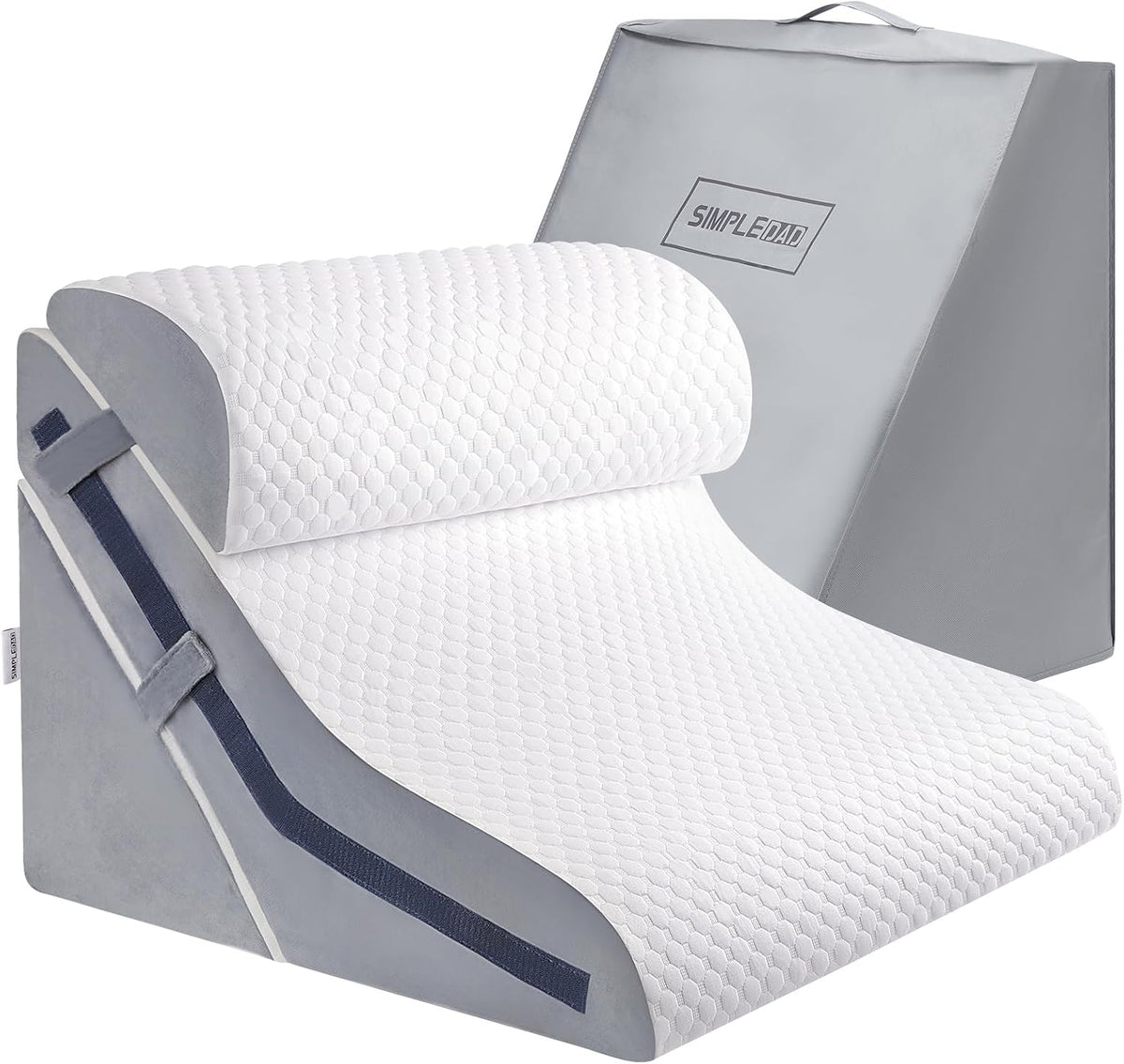Simpledad Wedge Pillow for Sleeping, Orthopedic Bed Wedge Pillow Set