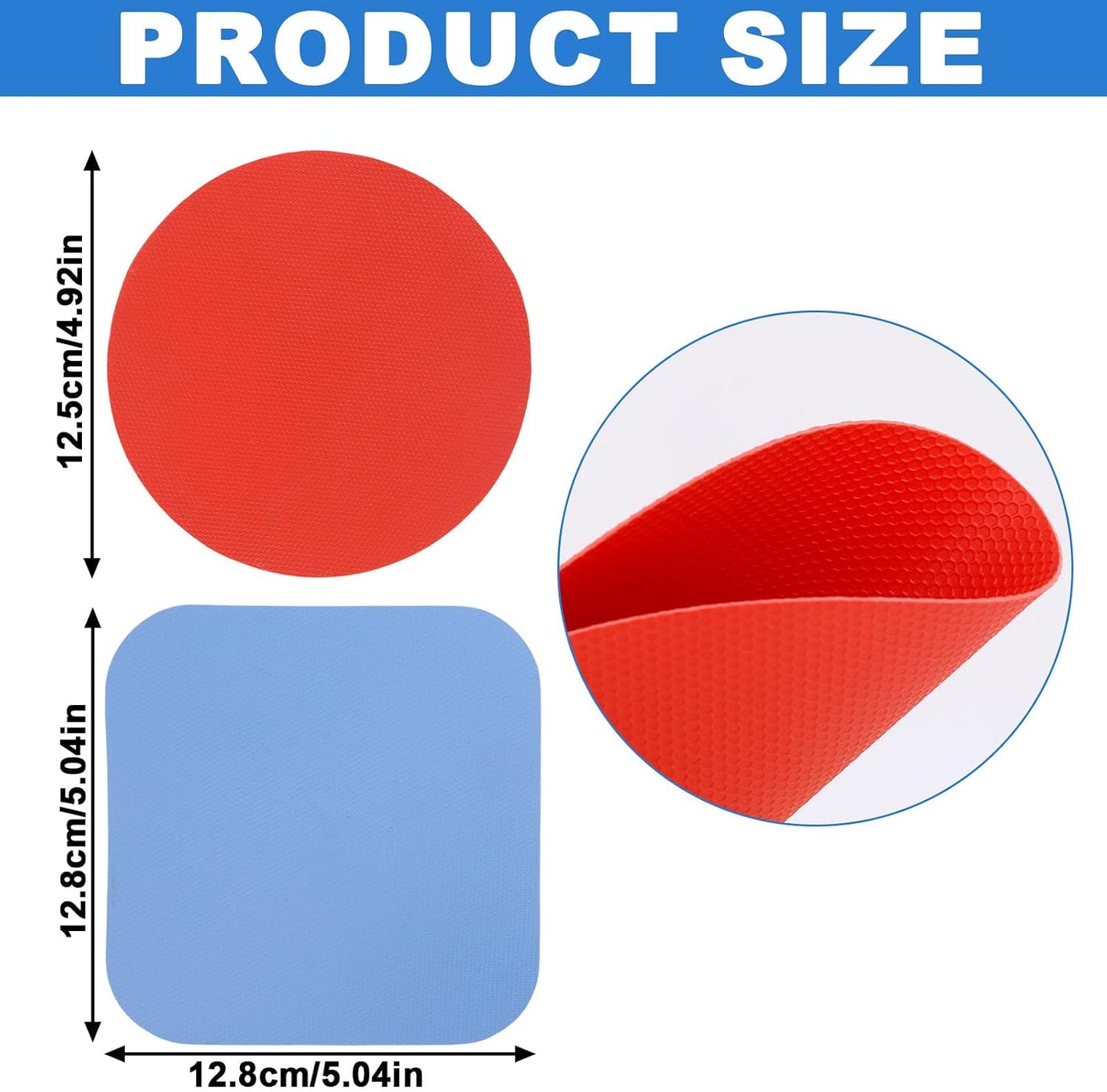 LUTER 4pcs Jar Opener Gripper Pad for Seniors with Weak Hands, Rubber | Multi-function Silicone Bottle Opener Lid Cap Rubber Gripper Pads Kitchen Coasters Gadgets, Light Blue, Green