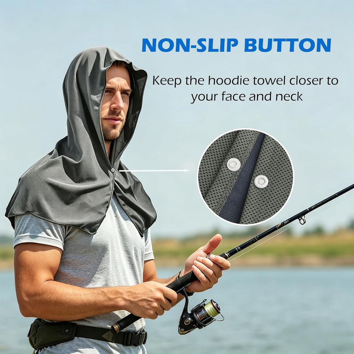 Cooling Hoodie Towel 3 Pack, Quick Drying Cooling Neck Wraps