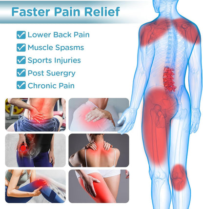 Comfytemp Large Ice Pack for Injuries Reusable Gel Ice Pack for Lower Back Pain Relief, Sciatica, Hot Cold Wrap Compress Recovery Item for Surgery, Swelling, Lumbar, Shoulder, Knee, Hip, for Men Women