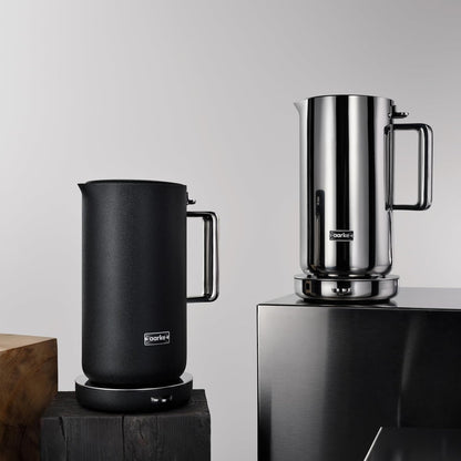 Aarke Kettle - Electric Water Boiler, 1.2L (40oz), Stainless Steel | Temperature Control, Non-Drip Spout, Double-Wall Construction, Dry Boil Protection, Heat-Safe Handle, LED Cool-Down Indicator