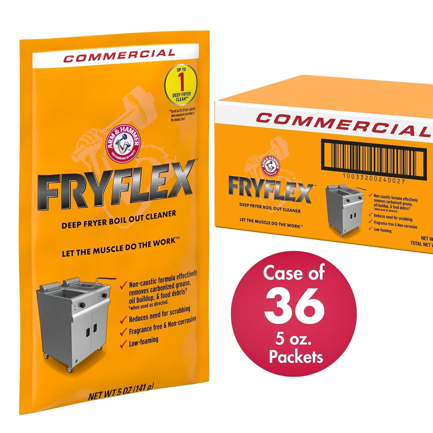 Arm & Hammer Fryflex Deep Fryer Boil Out Cleaner - 36 ct. (5 oz.)