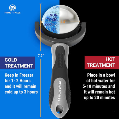 Cold Massage Roller Ball | Cold Therapy | Ice Roller Ball with Handle | cryo Stick | Relieve Muscle Pain (Green)