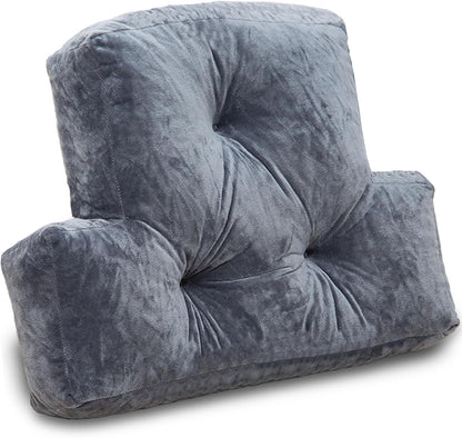 1 MIDDLE ONE Back Pillow for Chair, Memory Foam Lumbar Pillow for Back Support, Back Rest Cushion for Office, Sofa, Couch Sitting, Recliner, Bed and Lower Back Pain (Grey)