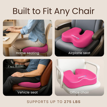 Sleepavo Office Chair Cushion, Seat Cushion for Tailbone Pain Relief Butt