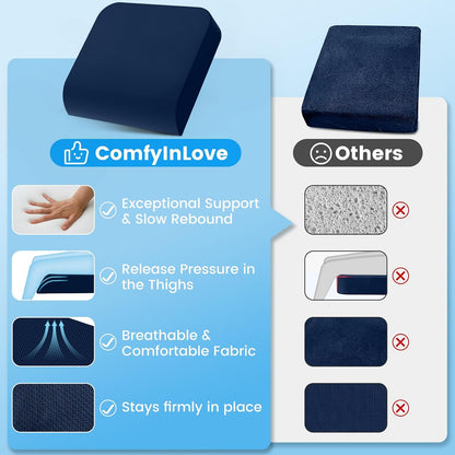 Wheelchair Seat Cushion Cooling Gel Memory Foam Chair Cushion