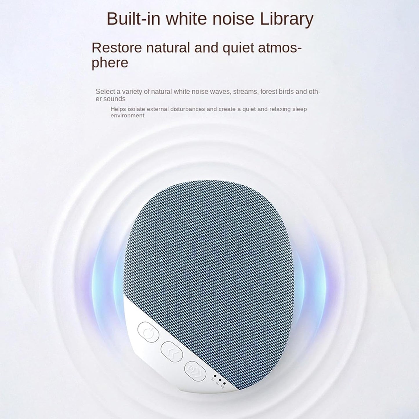 Pillow Speaker for Sleeping, Bluetooth Sleep Speaker with Directional Sound, Lightweight Portable Under Pillow Speaker for Bed, Comfortable Sleep Aid Audio Device, Blue