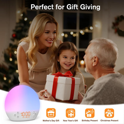 Sunrise Alarm Clock Wake up Light White Noise Sound Machine with Timer