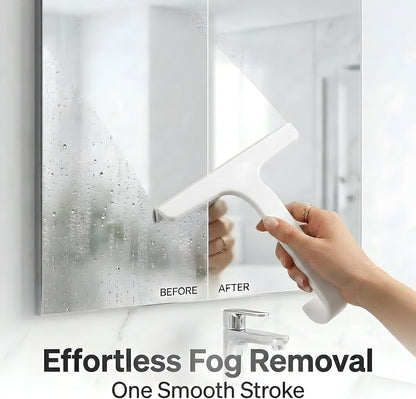 Bathroom Glass Shower Door Squeegee, Silicone & Metal, Black, 10"W x 9.2"L | Effortless, Time-Saving, Rustproof, Flexible, High Quality, Efficient, Cost-Effective, Multi-Functional, Wear-Resistant