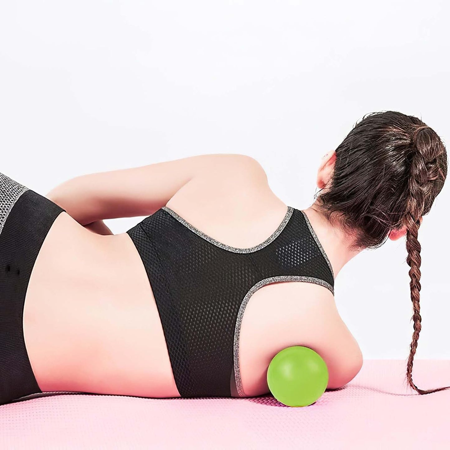 WOVTE Massage Lacrosse Ball Therapy for Sore Muscles Myofascial Release | Shoulders, Neck, Back, Foot, Body, Deep Tissue, Trigger Point, Muscle Knots, Yoga