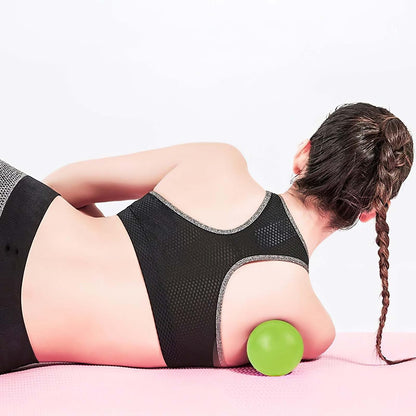 WOVTE Massage Lacrosse Ball Therapy for Sore Muscles Myofascial Release | Shoulders, Neck, Back, Foot, Body, Deep Tissue, Trigger Point, Muscle Knots, Yoga