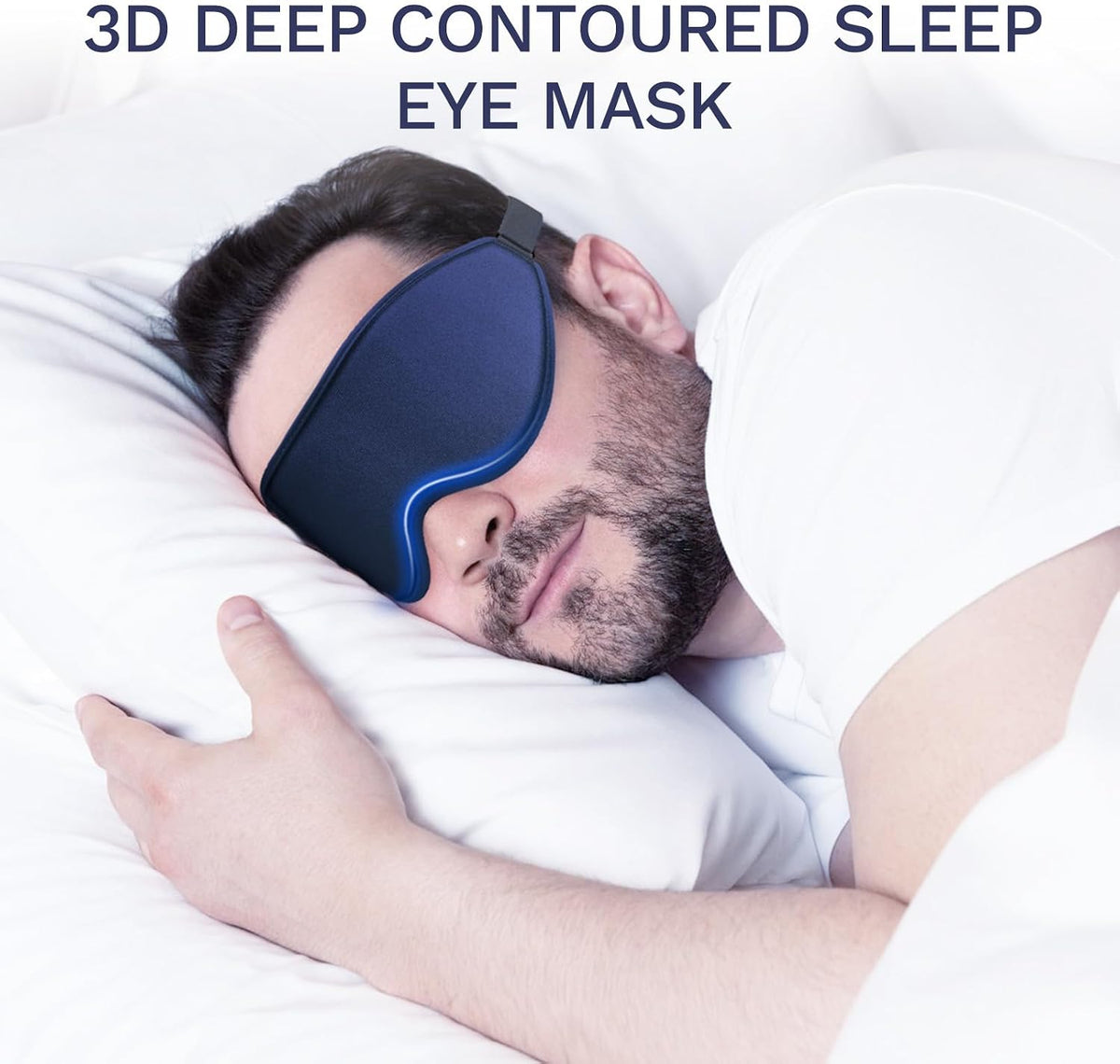 FlyCoco 99% Fully Block Out Light Eye Sleep Mask, 3D Deep Contoured Eyes Cover Zero Pressure, Long Lash Extension Eyes Mask with Adjustable Straps for Sleeping Travel Home Nap Rest Women Men (Pink)