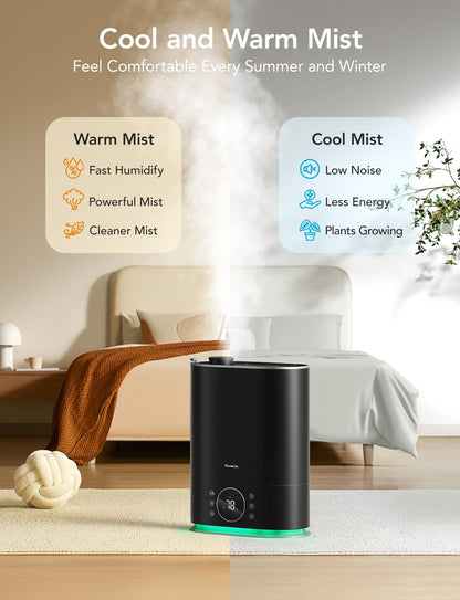 GoveeLife 7L Smart Humidifier for Bedroom, Warm & Cool Mist for Large Room