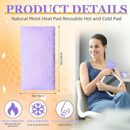 Cozypower Mini Heating Pad Microwavable Hot Cold Pack Reusable,Pink