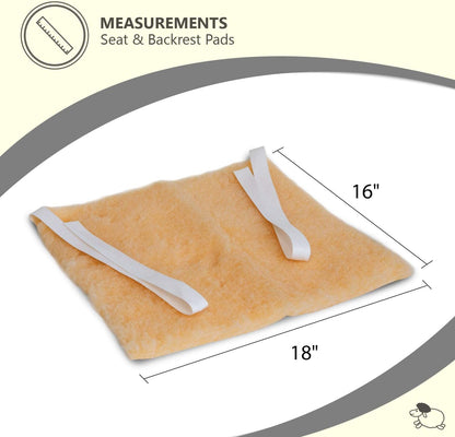 NYOrtho Faux Synthetic Sheepskin Wheelchair Armrest Cushion Pads
