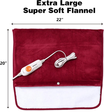 Gintao Electric Heated Foot Warmers for Feet,22"×20" Soft Foot Heating Pad