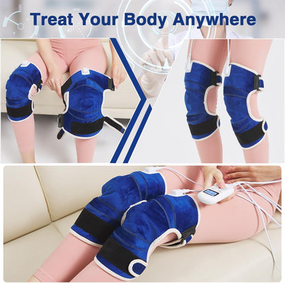 Foot Warmer, Electric Heating Pad for Foot&Ankle Pain Relie Fast Heating | Auto Shut Off Double Sided Heated Feet Warmer with Adjustable Temp for All Day Use to Relieve Achilles Tendonitis(1-Pack)
