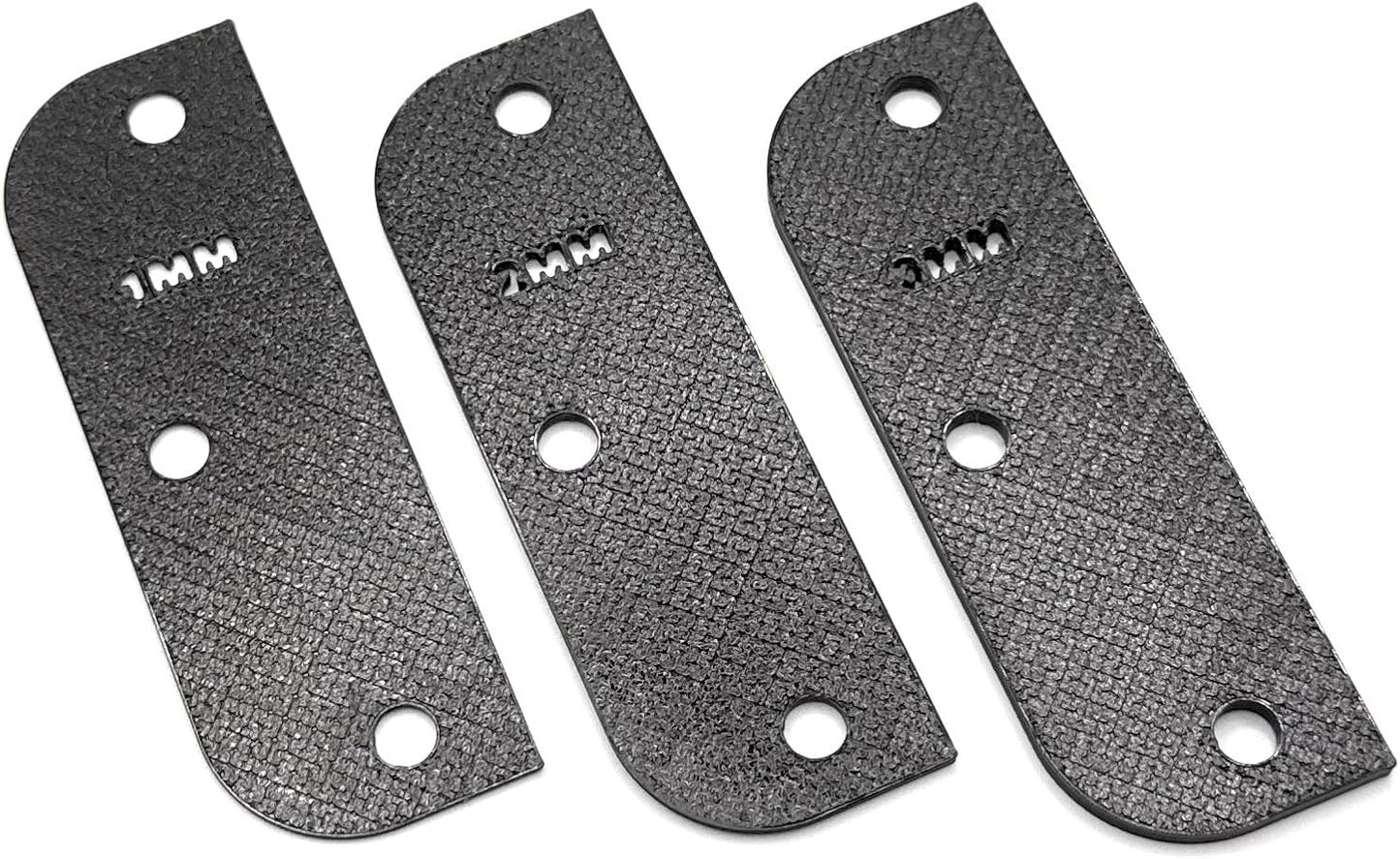 Door Hinge Shims (Set of 3) Hinge Spacer for Interior and Exterior Door Alignment - for 3.5", 4" and 4.5" Standard Hinges (3mm Thick, White, 3.5-inch)
