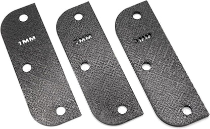Door Hinge Shims (Set of 3) Hinge Spacer for Interior and Exterior Door Alignment - for 3.5", 4" and 4.5" Standard Hinges (3mm Thick, White, 3.5-inch)