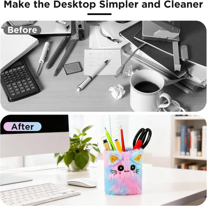 Happynear Glasses Holder, Cute Eyeglass Holder, Glasses Holder for Nightstand, Desk and Dresser, Gifts for Boys and Girls