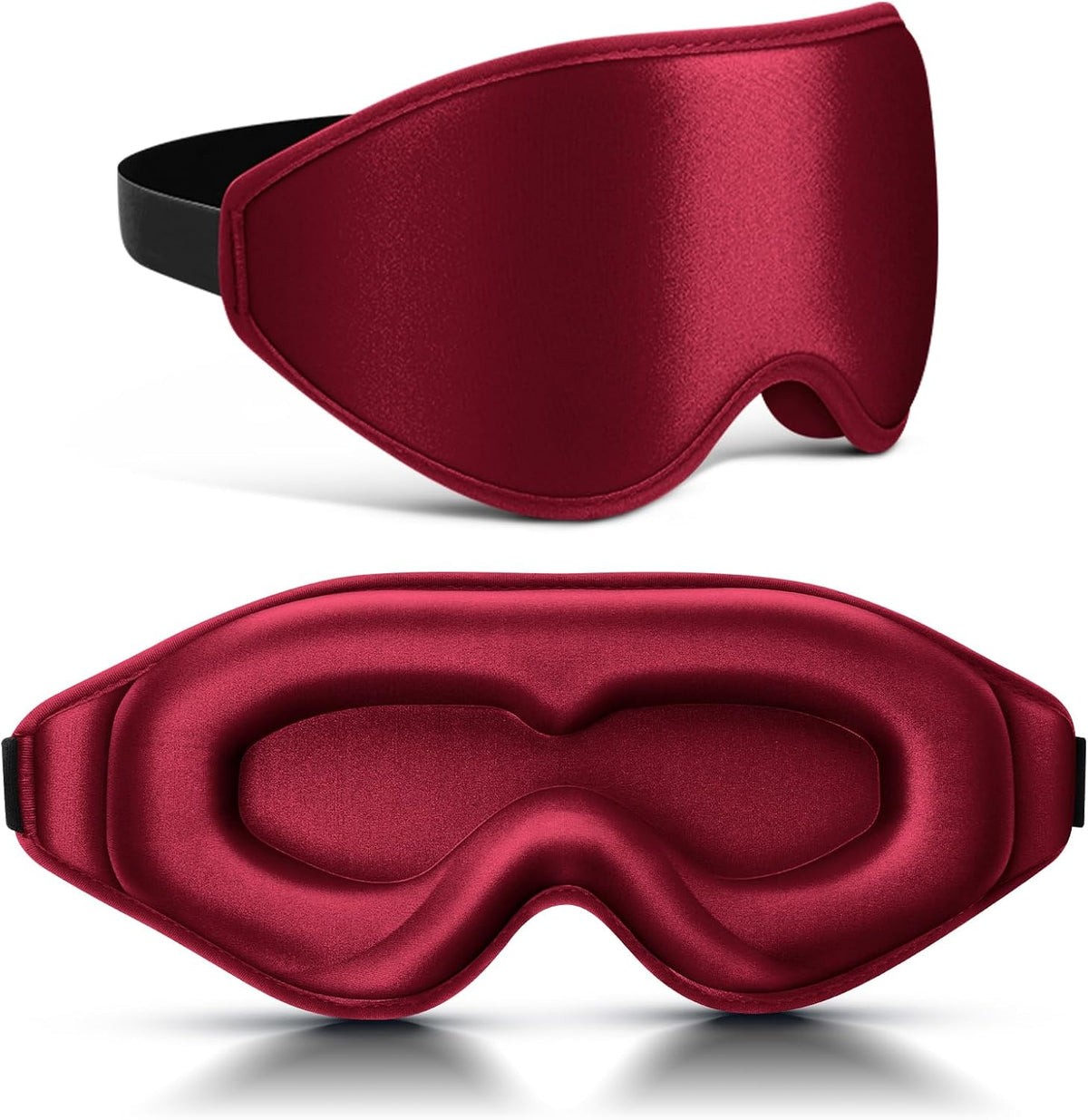 FlyCoco 99% Fully Block Out Light Eye Sleep Mask, 3D Deep Contoured Eyes Cover Zero Pressure, Long Lash Extension Eyes Mask with Adjustable Straps for Sleeping Travel Home Nap Rest Women Men (Pink)
