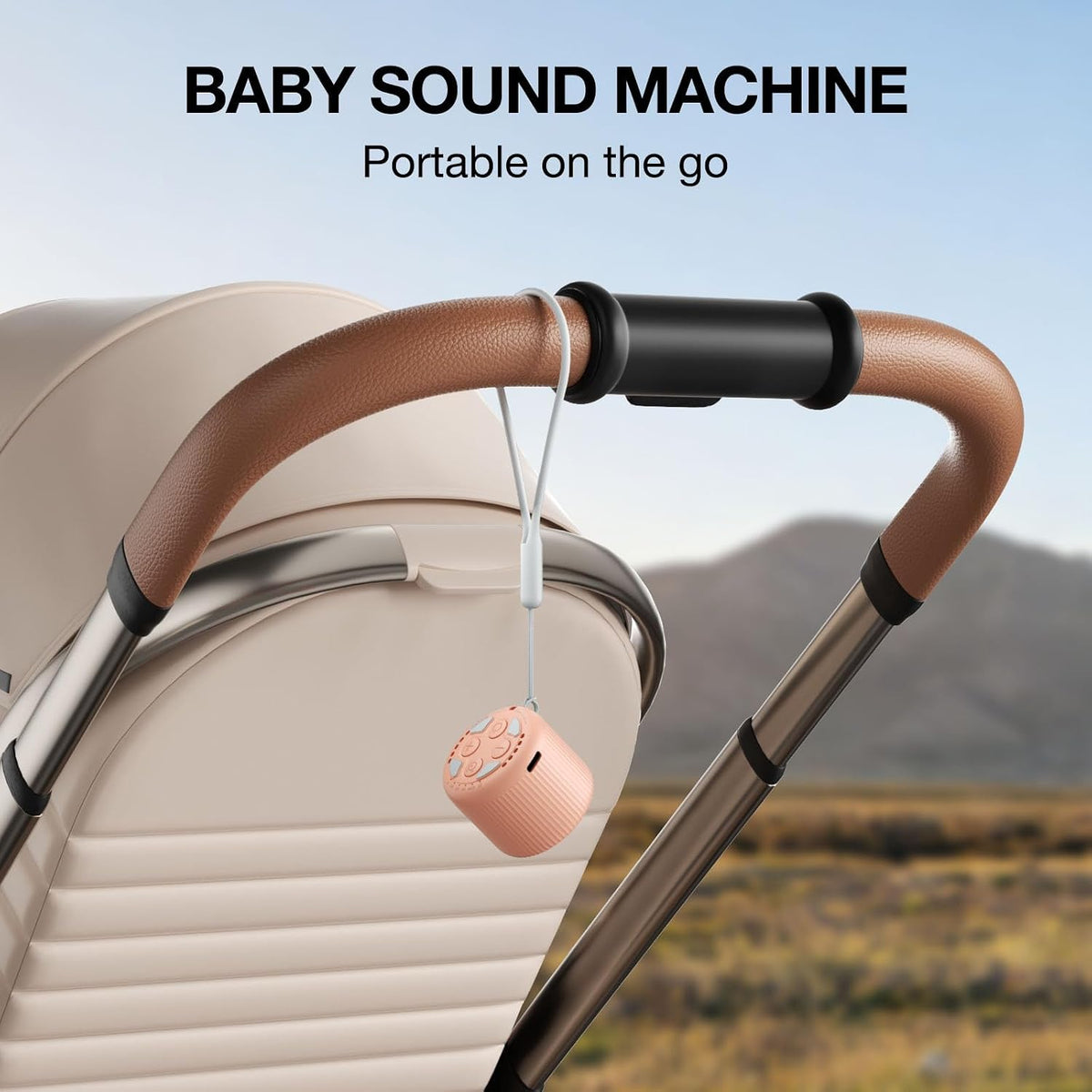 Portable Sound Machine for Baby Adults,LEICEX Travel Sound Machine,15 Non-Looping Sound Timer and Memory Play, Mini White Noise Machine for Sleeping Office Privacy Travel Gift