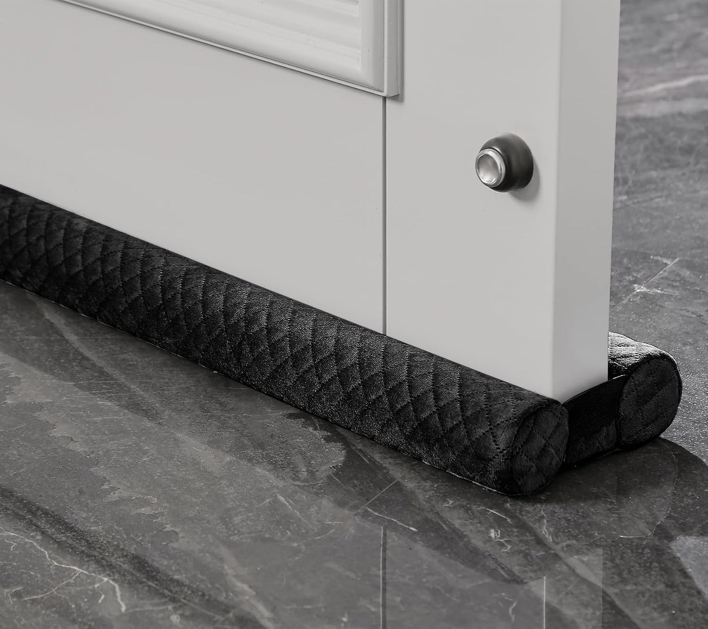 Ciieyuo Premium Velvet Under Door Draft Stopper, Adjustable 30-36 Inches | Door Air Draft Stopper, Easy-to-Install Under Door Gap Filler, Blocks Noise, Cold Air, Light, Dust, and Drafts