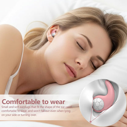 Noise Cancelling Ear plugs for Sleeping - Black Comfortable Reusable Silicone Earplugs for Sleep 24dB Noise Reduction Snoring and Studying Travel Concerts Hearing Protection with 3Tips and Storage Box
