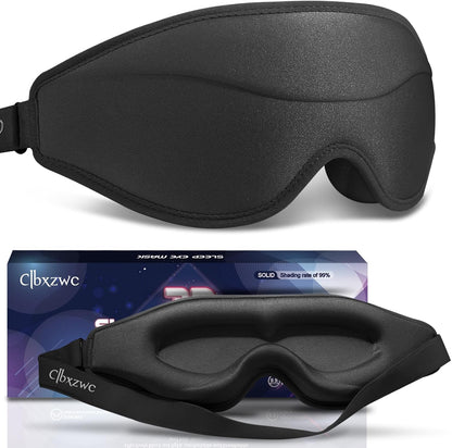 3D Advanced Eye Mask for Sleeping, Ultra Delicate Soft Skin Friendly Eye mask,100% Blackout Sleep Eye Mask for Sleep, Eyelash Extension Sleep mask, Sleeping Eye Masks for Men and Women
