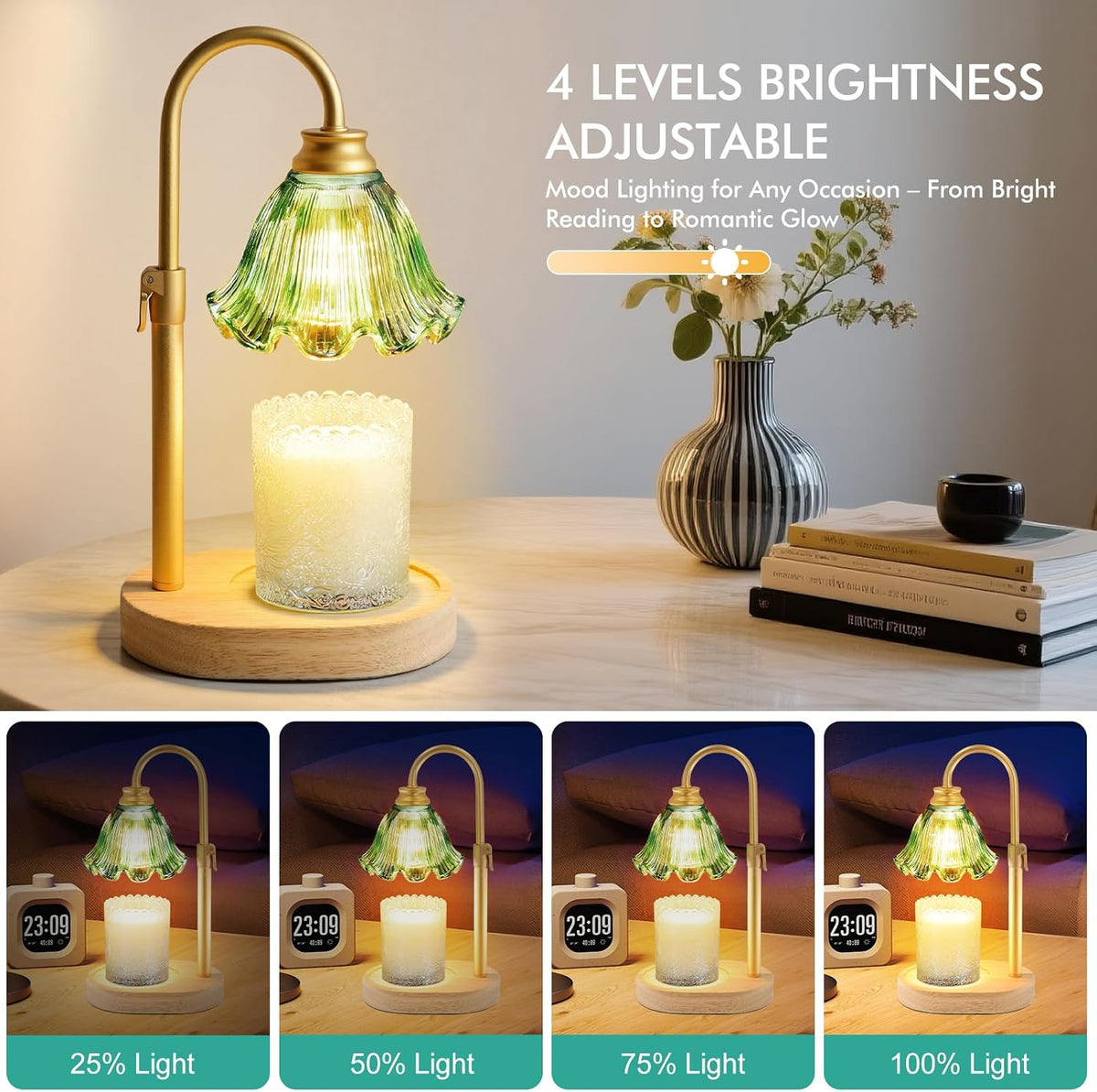 Candle Warmer Lamp with Timer,Birthday Gifts for Women