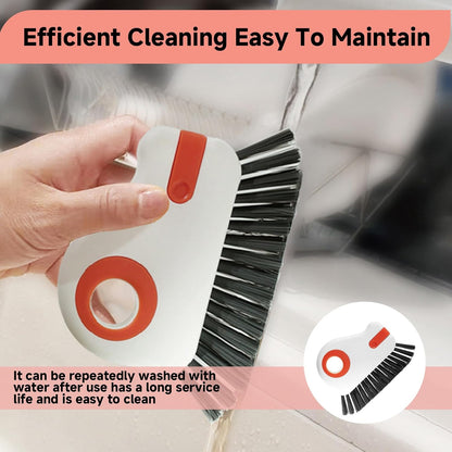 2 Pcs 2 in 1 Window Track Cleaner, Groove Cleaning Brush | Effective window sill cleaner for sliding door tracks and glass door grooves, home, bathroom, kitchen, and narrow crevices