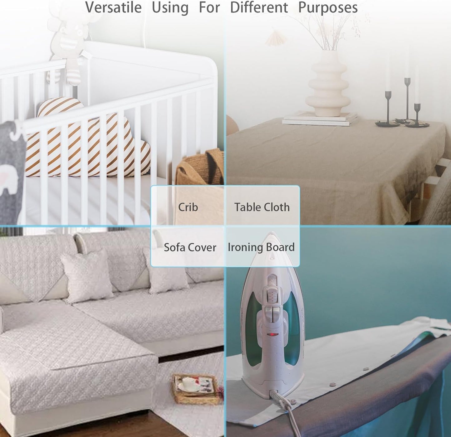 Bed Sheet Straps/Fitted Sheet Holders for Corners - Keep Your Bed Sheets Firm & Tight with Premium Bed Scrunchies, Sheet Clips White-2Pack