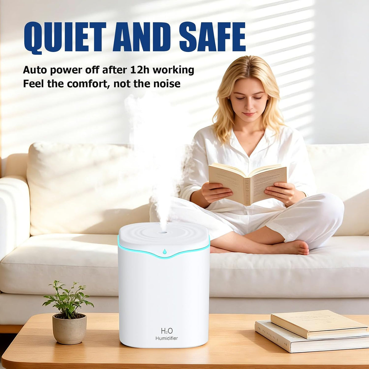 Humidifiers for Bedroom, 2.0L Cool Mist Humidifier for Plants & Home