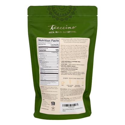 Teeccino Herbal Tea Sampler Assortment - 12 Tea Bags - Maca Chocolaté, French Roast, Hazelnut, Vanilla Nut - Roasted Caffeine Free Herbal Tea, Prebiotic for Natural Energy