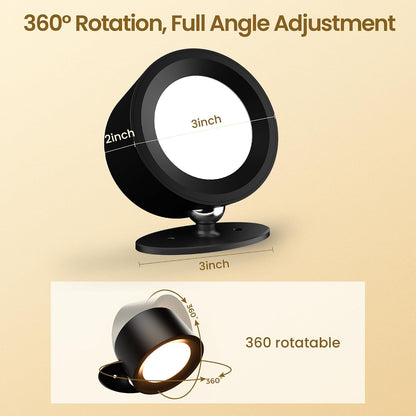 Wall Mounted Lamp, Battery Operated Wall Lights, Wood