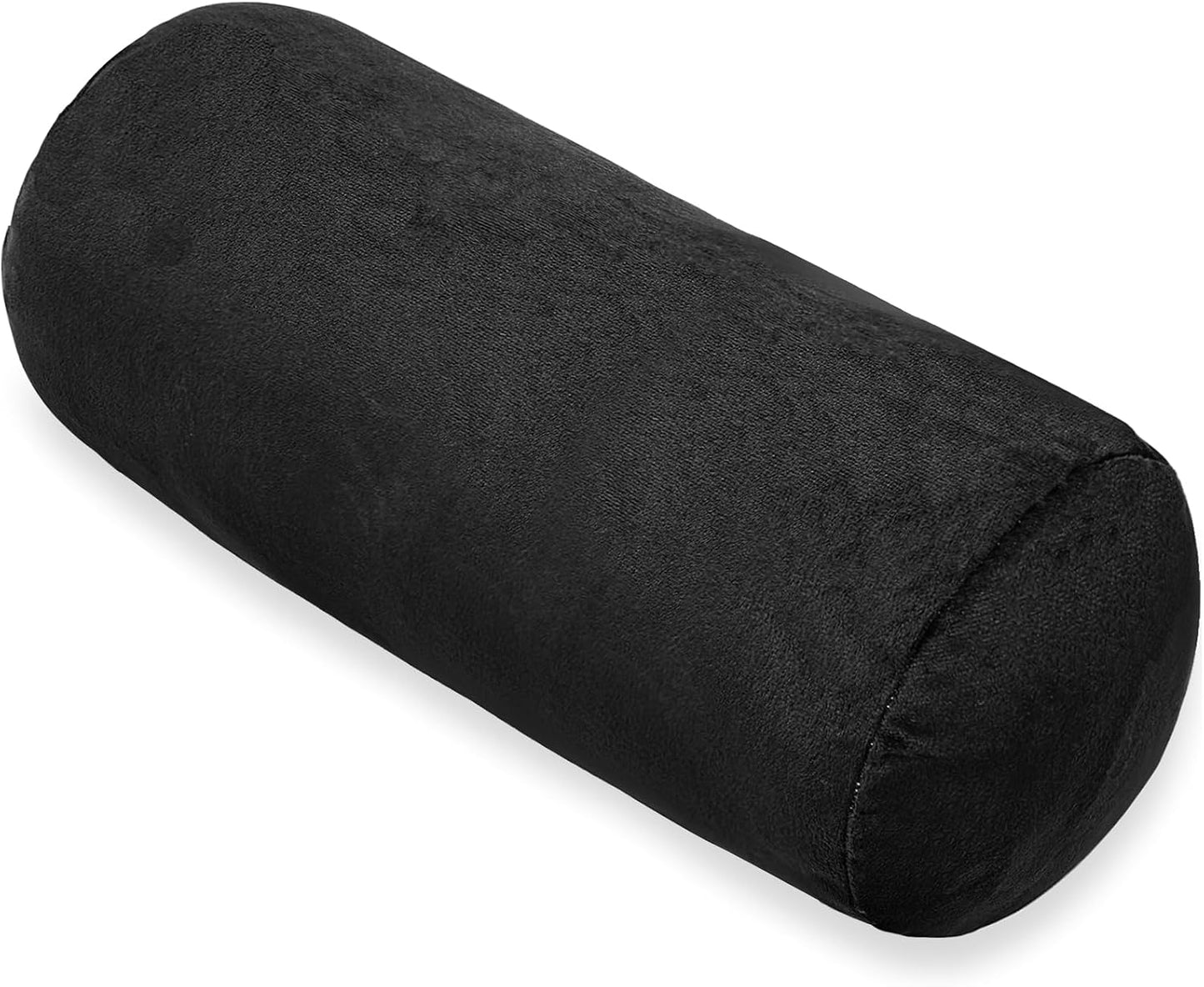 1 MIDDLE ONE Round Cylinder Bolster Pillow with Removable Cooling Cover, Tube Roll Cervical Pillow for Head, Neck, Back and Legs Support, 13"x 6", Grey