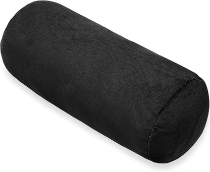 1 MIDDLE ONE Round Cylinder Bolster Pillow with Removable Cooling Cover, Tube Roll Cervical Pillow for Head, Neck, Back and Legs Support, 13"x 6", Grey