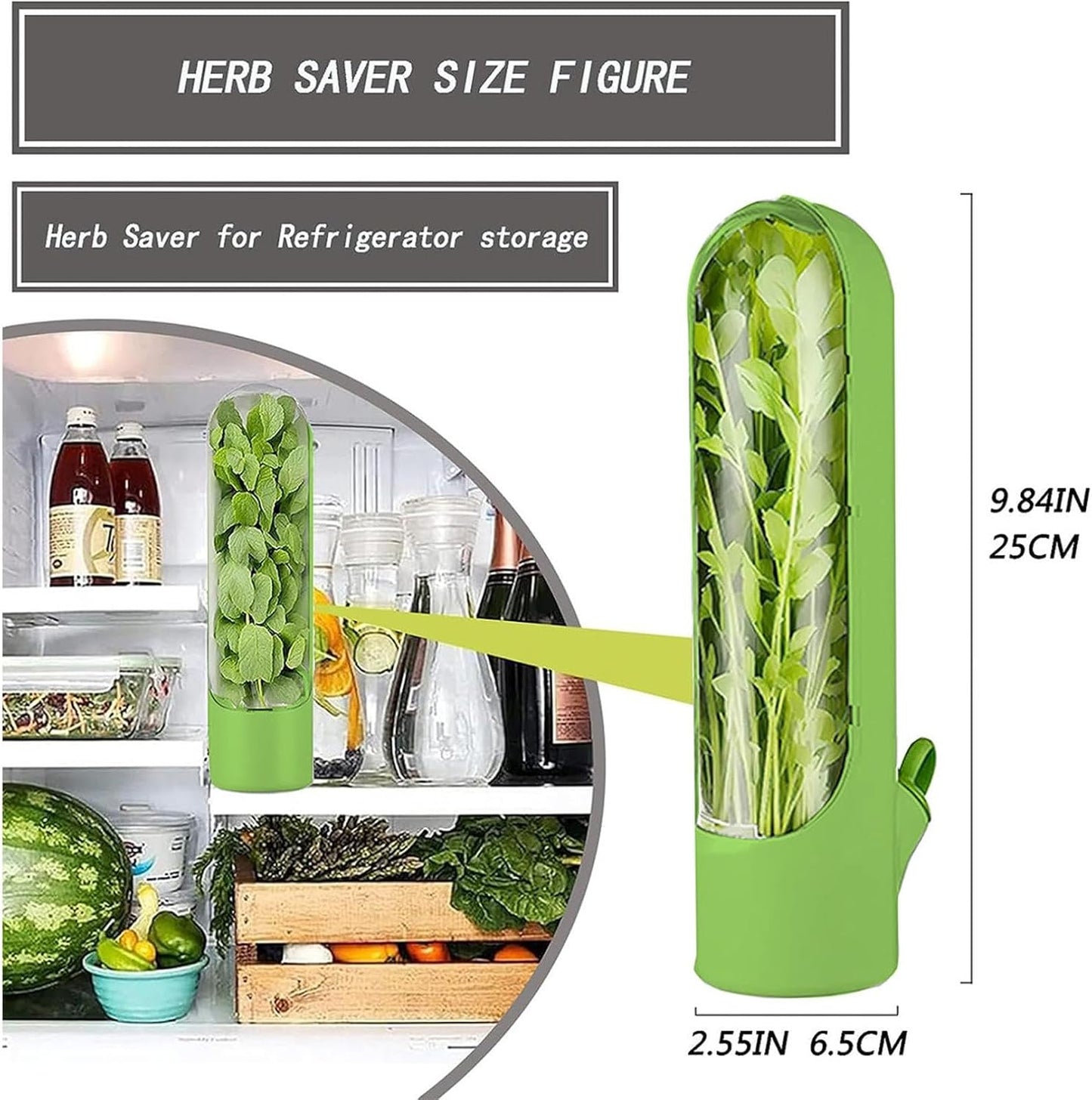 Herbsaver for Refrigerator - Vegetable Freshness Storage Containers, Herbkeeper Pod with Adjustable Humidity Control, Cilantro,Parsley, Asparagus, Keeps Vegetables Fresh for 2-3 Week (Pink)