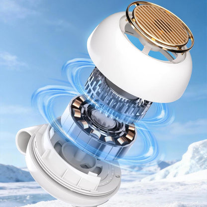 Portable Cooling Fan, Bladeless Clip Device, USB Rechargeable Personal Air Circulator, Ultra Quiet Adjustable Angle Mini Fan For Desk Bed Outdoor Hiking Office Bedroom Travel