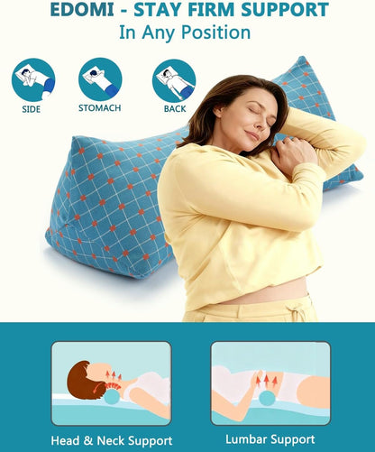 Buckwheat Cervical Neck Roll Pillow, Adjustable Firm Support for Neck Pain Relief, 15.7x6 Inch Buckwheat Hull Pillow for Back Side Sleepers